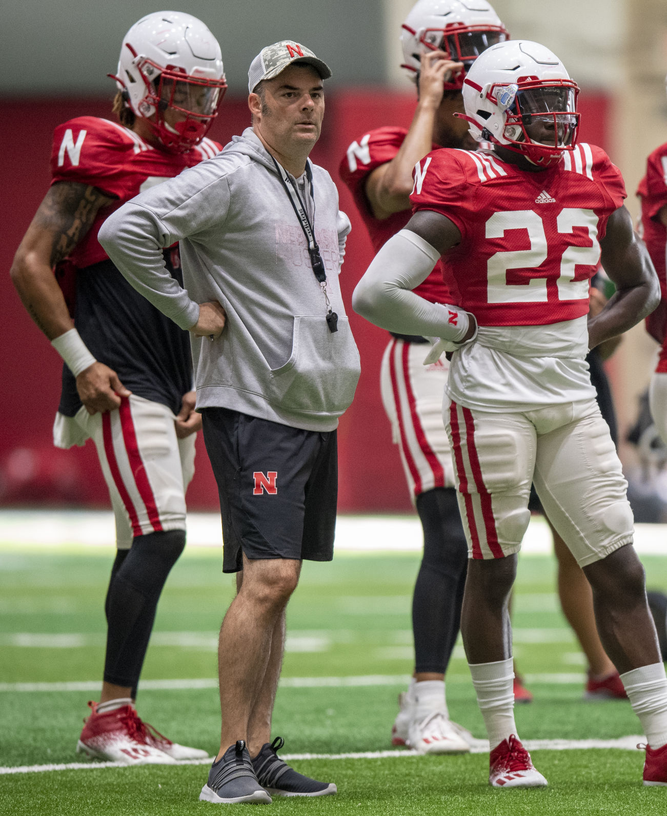 Nebraska football practice, 8.11